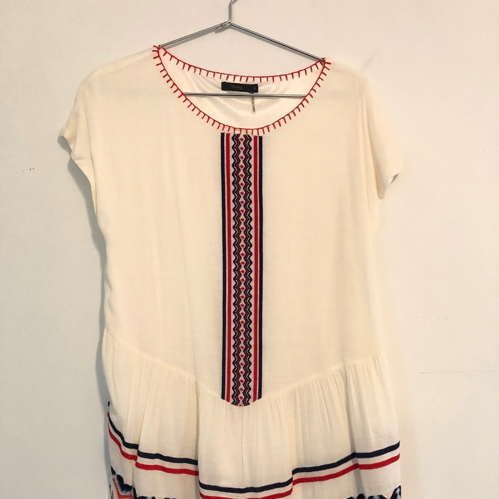 White Boho Dress